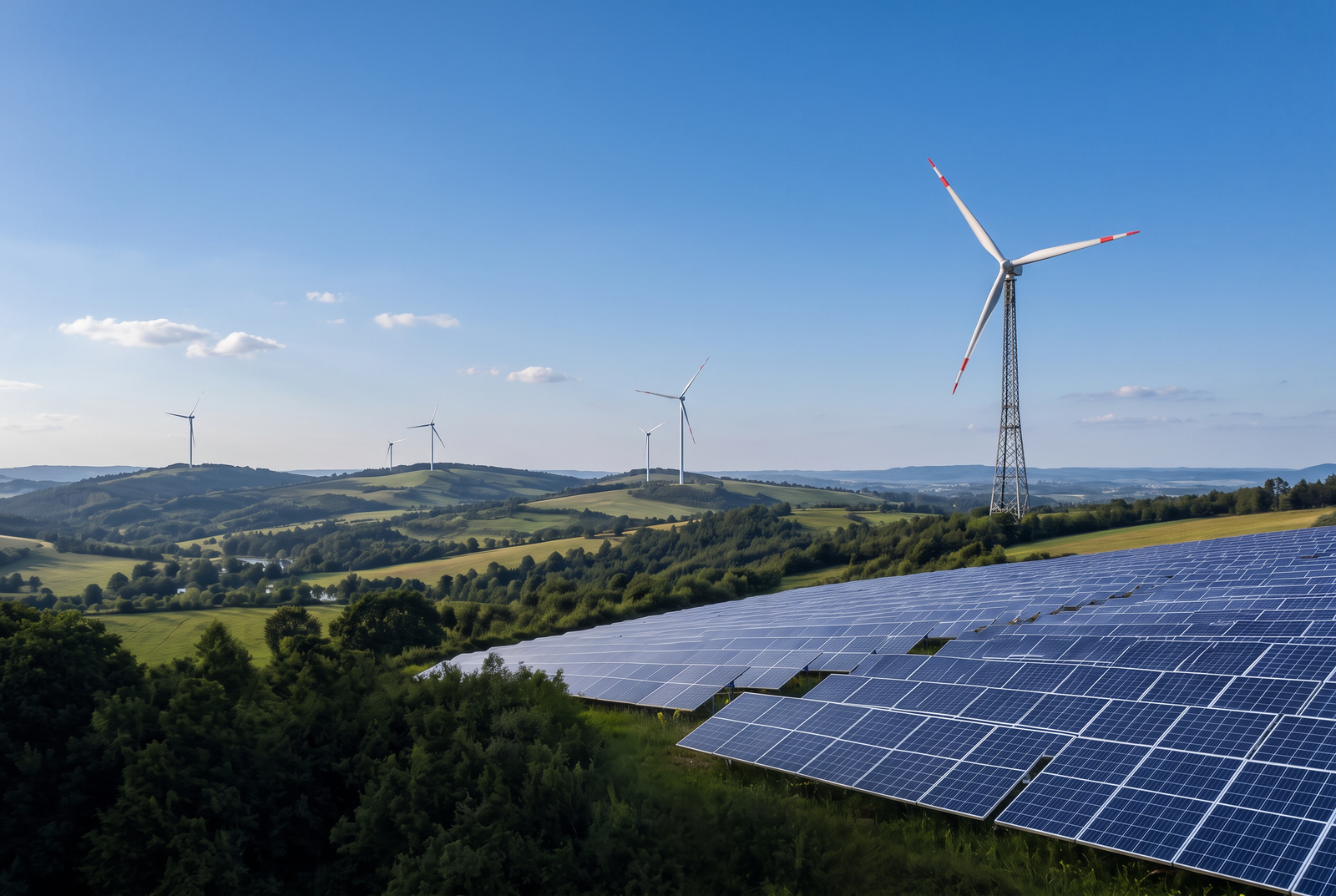Farma wiatrowa i panele fotowoltaiczne — kancelaria prawa energetycznego YLPE